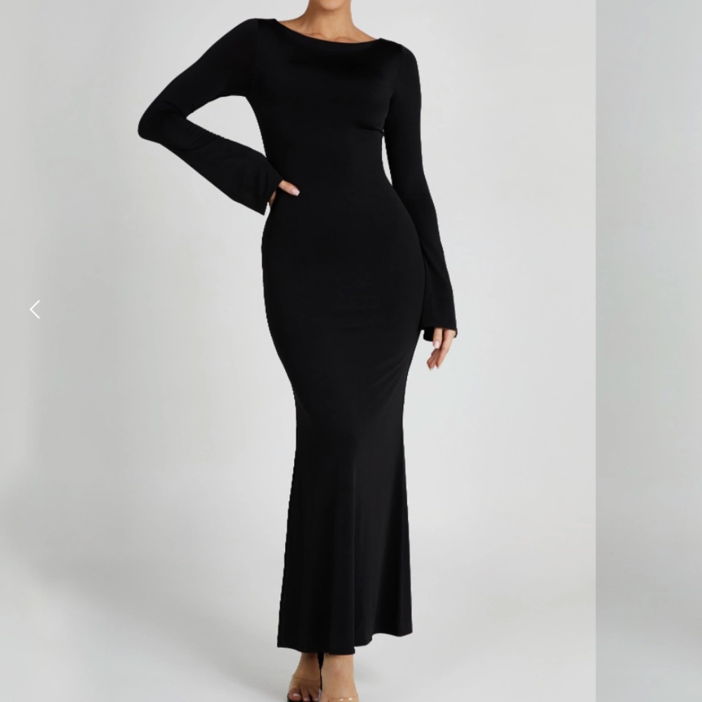 Meshki Tarna Slinky Fishtail Maxi Dress